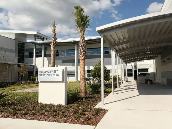 GRU Eastside Operations Center, Building 2 West, Energy Delivery Monument Sign, Gainesville, Florida